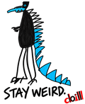 Stay Weird – Blue Monster Design